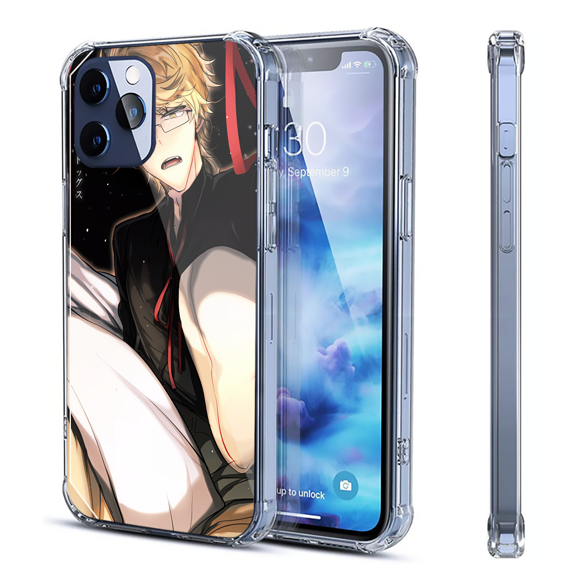 （画像用） 文豪ストレイドッグス Bungo Stray Dogs 【iPhone 12シリーズ対応】透明スマホケース（クリアソフトケース）